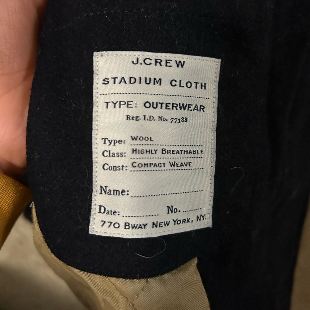 J Crew wool pea coat (x-small) - Picture 4 of 7